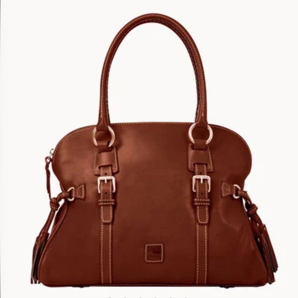 Dooney & Bourke - Florentine Domed Buckle Satchel in chestnut